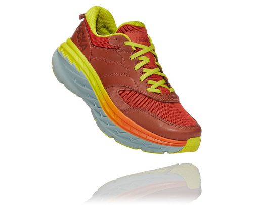 All Gender Hoka One One Bondi L Road Running Shoes Auburn / Chili | AJGCZN809