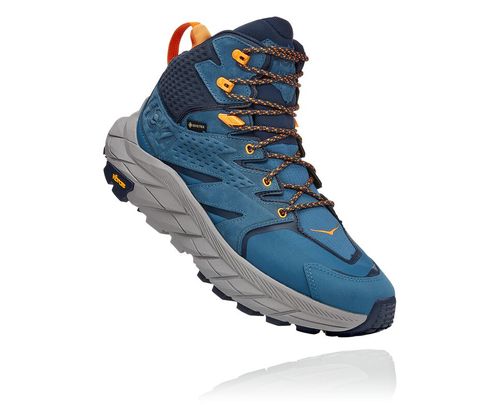 Men's Hoka One One Anacapa Mid GORE-TEX Hiking Boots Real Teal / Outer Space | PTGLIQ394