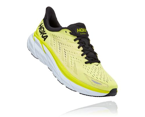 Men's Hoka One One Clifton 8 Road Running Shoes Evening Primrose / Charlock | ECFKAU752