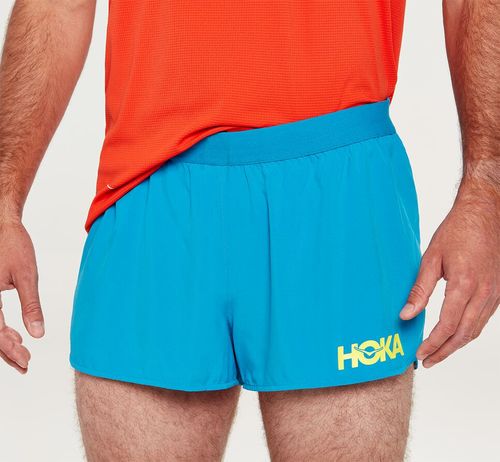 Men's Hoka One One Performance Woven 2" Short Shorts Diva Blue | CRYIUD340