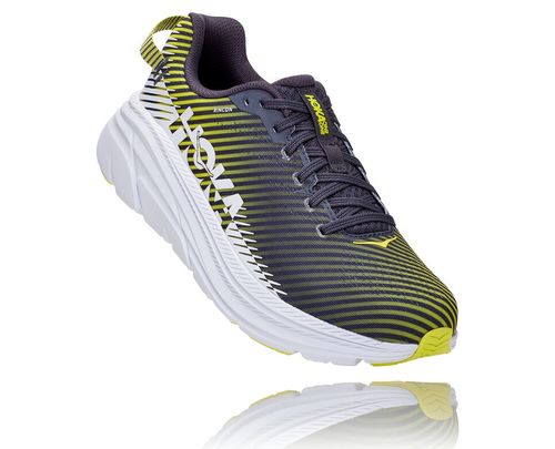 Men's Hoka One One Rincon 2 Road Running Shoes Odyssey Grey / White | FCIMWZ701