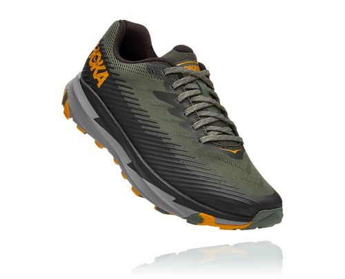 Men's Hoka One One Torrent 2 Trail Running Shoes Thyme / Golden Yellow | VJEQOF086