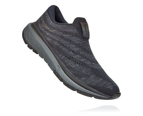 Women's Hoka One One Cavu 3 Slip Road Running Shoes Black / Dark Shadow | LEWJTH197