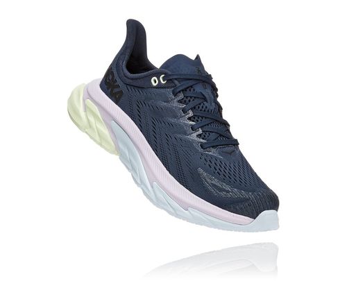 Women's Hoka One One Clifton Edge Road Running Shoes Outer Space / Orchid Hush | OJUZXC927