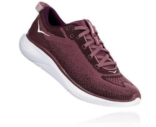 Women's Hoka One One Hupana Flow Road Running Shoes Rose Brown / Deep Mahogany | XCNWMY197