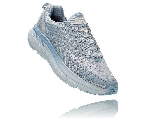 Women's Hoka One One OV Clifton Road Running Shoes Mist | WDNJGF065