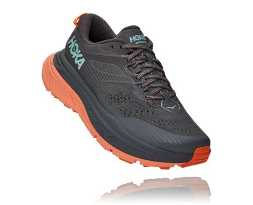 Women's Hoka One One Stinson Atr 6 Trail Running Shoes Castlerock / Cantaloupe | XZSMGQ125