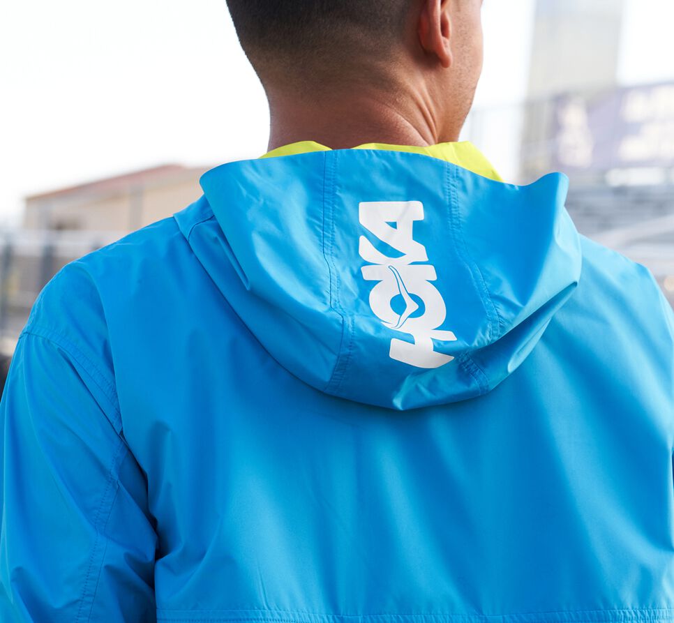 All Gender Hoka One One Anorak Packable Lightweight Jackets Diva Blue | UCDLIB403