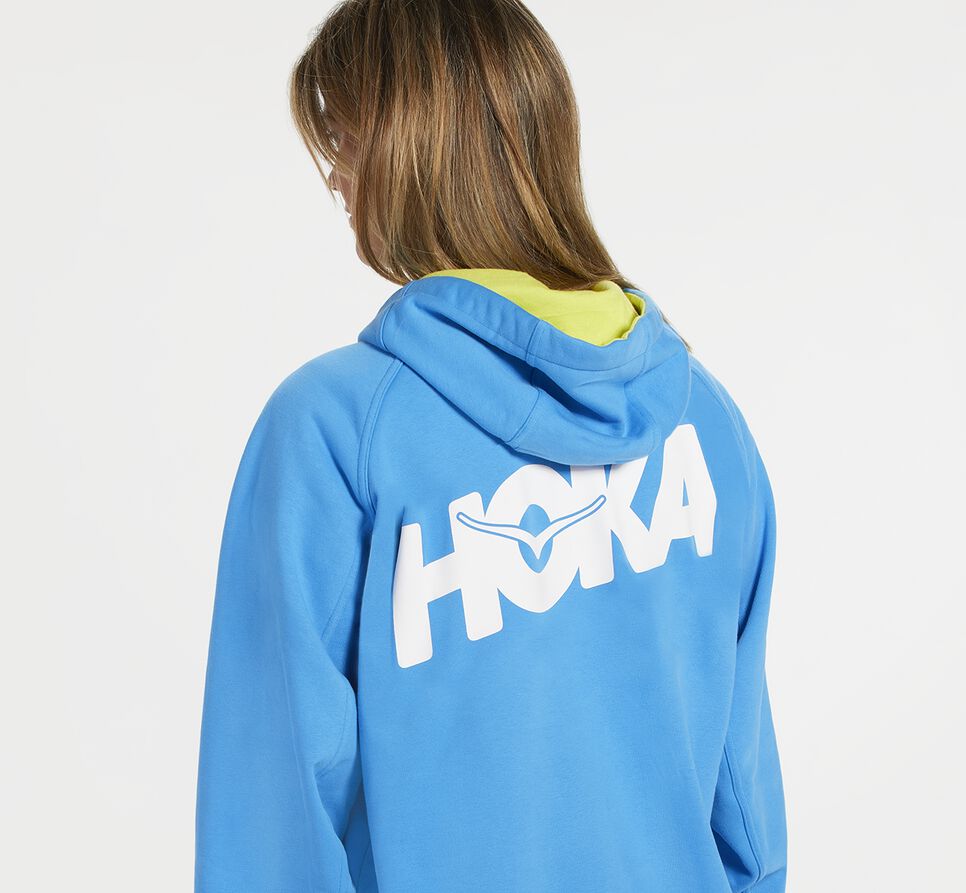 All Gender Hoka One One Bondi Hoodie Diva Blue | LDYSFU753