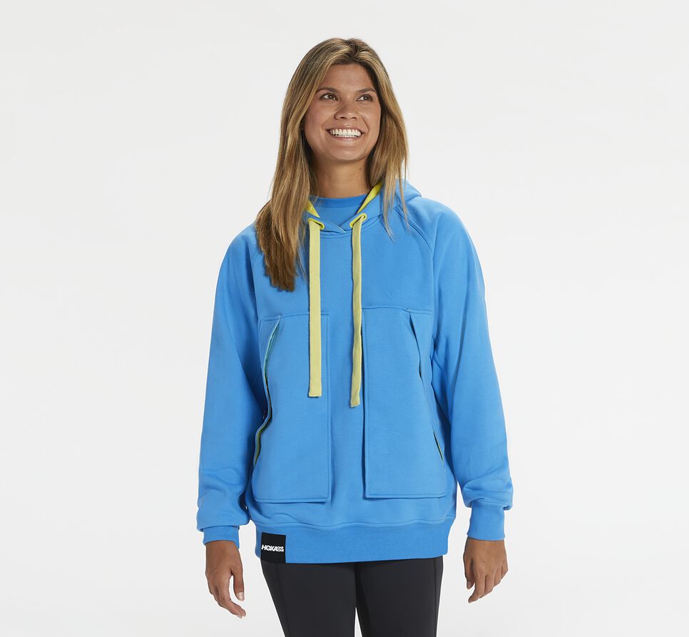 All Gender Hoka One One Bondi Hoodie Diva Blue | LDYSFU753