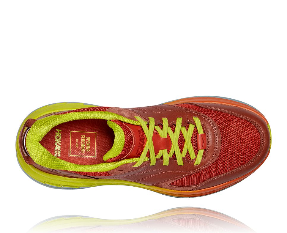 All Gender Hoka One One Bondi L Road Running Shoes Auburn / Chili | AJGCZN809