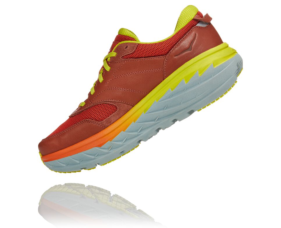 All Gender Hoka One One Bondi L Road Running Shoes Auburn / Chili | AJGCZN809