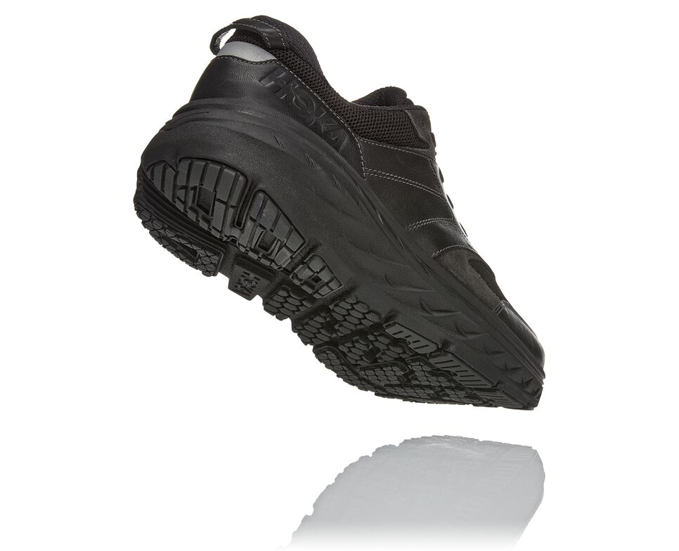 All Gender Hoka One One Bondi L Road Running Shoes Black / Raven | LJZUMK473