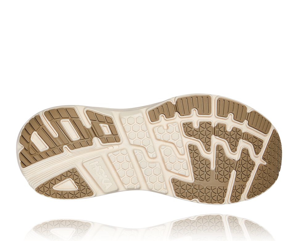 All Gender Hoka One One Bondi L Road Running Shoes Dune / Oxford Tan | OWMQCH704