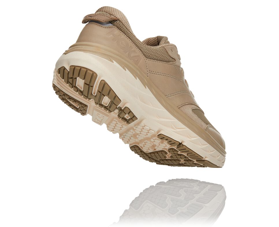 All Gender Hoka One One Bondi L Road Running Shoes Dune / Oxford Tan | OWMQCH704