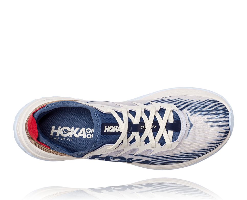 All Gender Hoka One One Carbon X-SPE Road Running Shoes Tofu / White | NRMJKT938