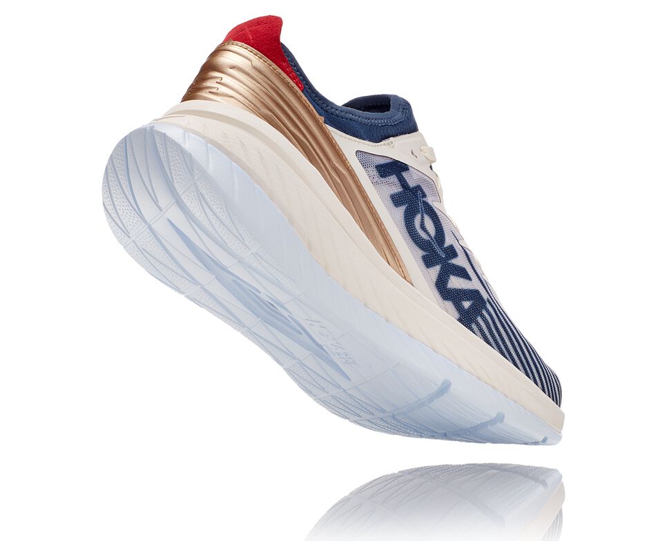 All Gender Hoka One One Carbon X-SPE Road Running Shoes Tofu / White | NRMJKT938