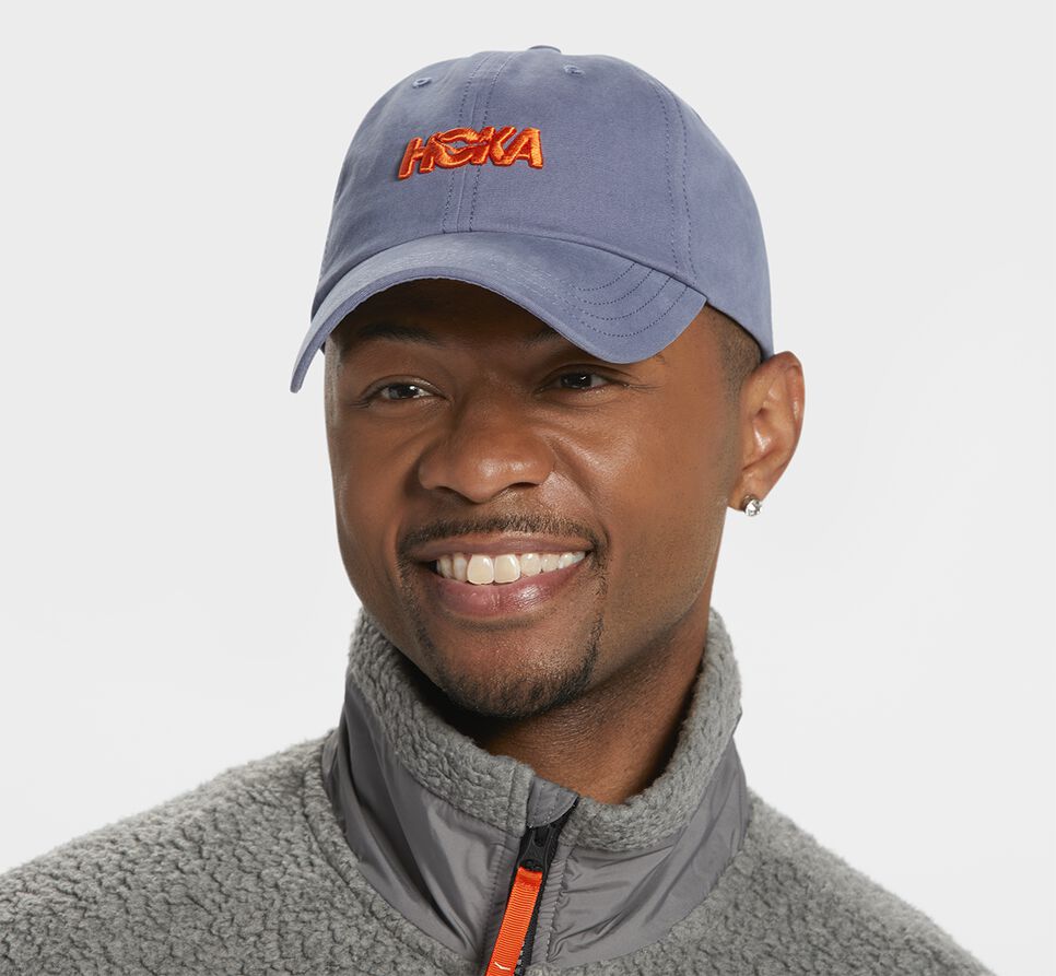 All Gender Hoka One One Casual Hat Blue Grey / Vermilion Orange | NFGBQZ184