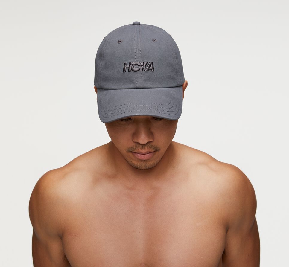 All Gender Hoka One One Casual Hat Dark Grey | PVNMCQ250