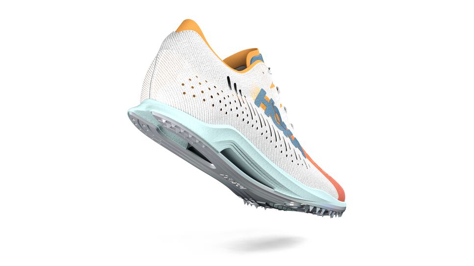 All Gender Hoka One One Cielo X MD Spikes Shoes White/Radiant Yellow | MCHUZW129