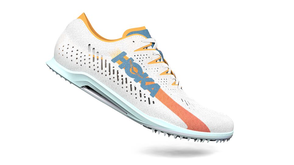 All Gender Hoka One One Cielo X MD Spikes Shoes White/Radiant Yellow | MCHUZW129