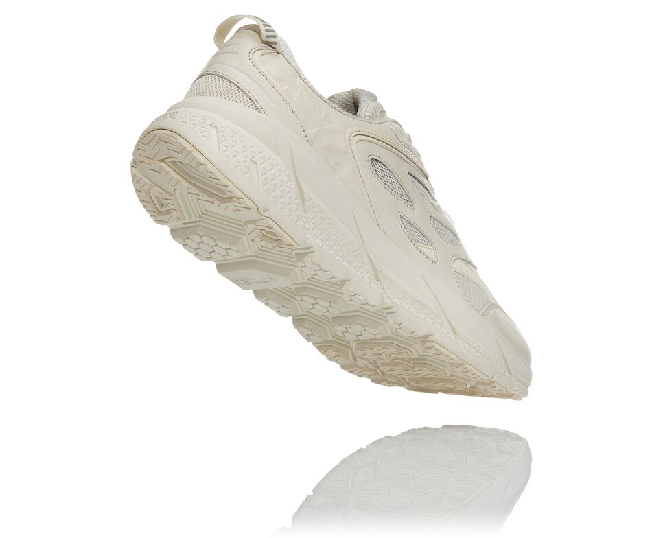 All Gender Hoka One One Clifton L Road Running Shoes Tofu / Tofu | BPOHNZ925