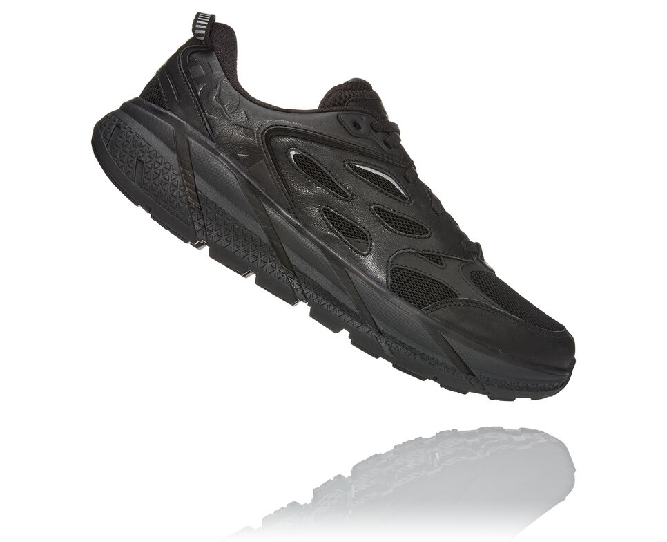 All Gender Hoka One One Clifton L Road Running Shoes Black / Raven | OKTHYF480