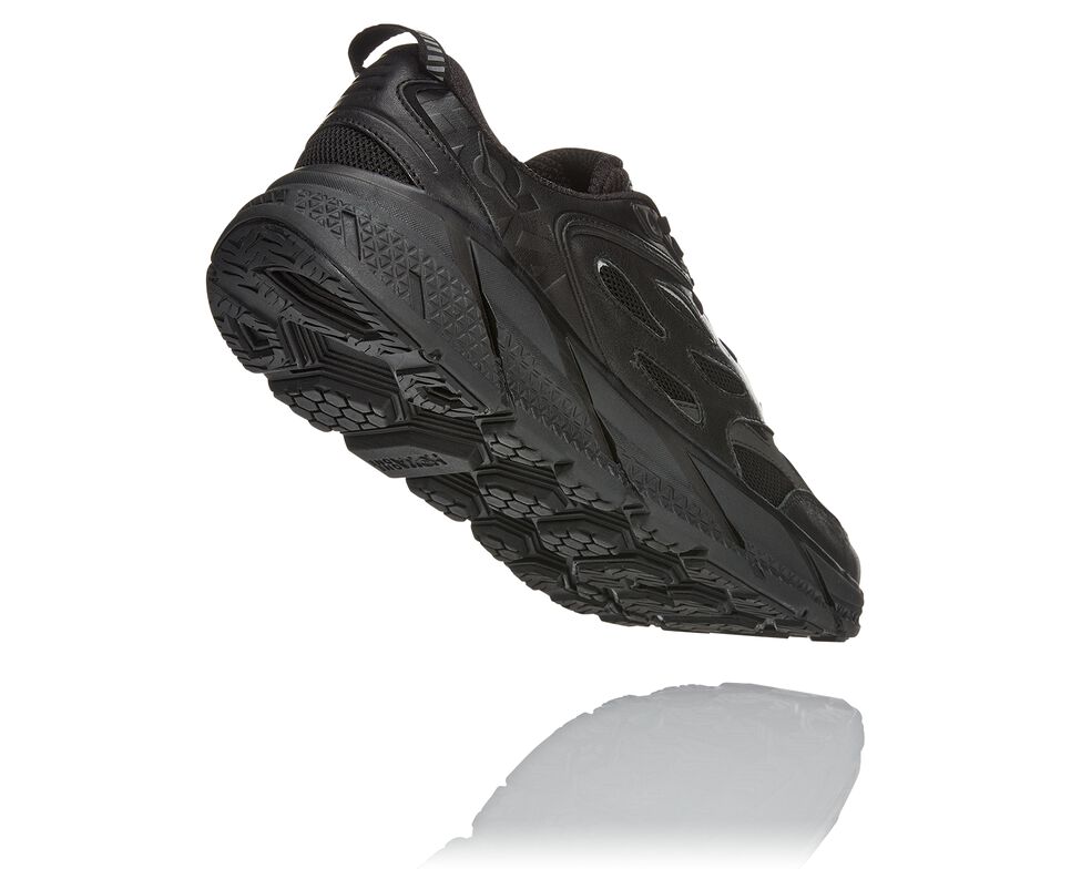 All Gender Hoka One One Clifton L Road Running Shoes Black / Raven | OKTHYF480