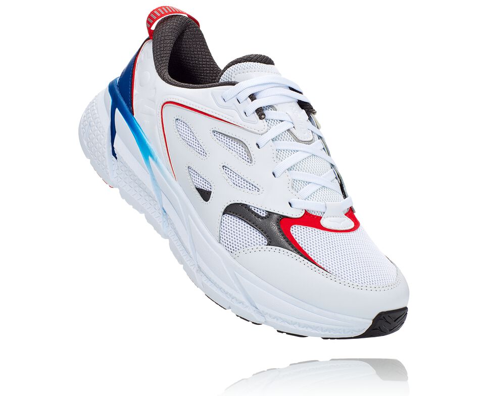 All Gender Hoka One One Hoka X Opening Ceremony Clifton Road Running Shoes White / True Blue | CSVWNL768