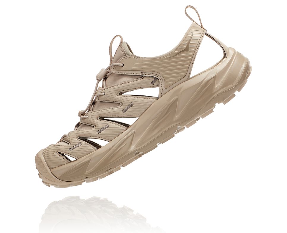 All Gender Hoka One One Hopara Hiking Sandals Oxford Tan / Dune | EOBMYU856