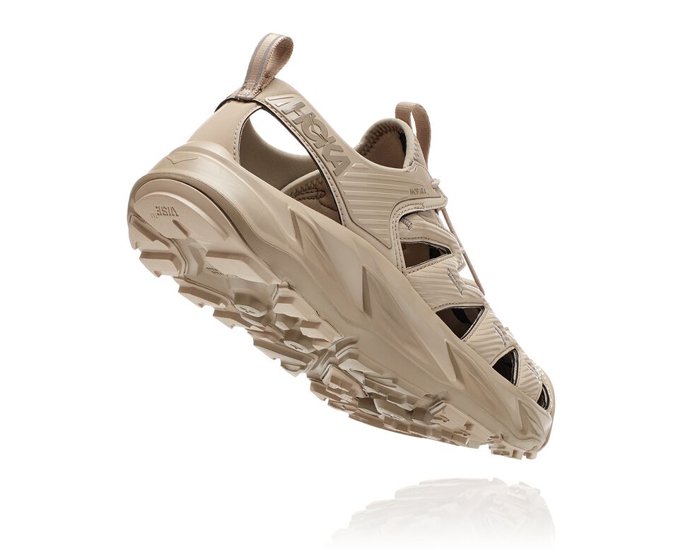 All Gender Hoka One One Hopara Hiking Sandals Oxford Tan / Dune | EOBMYU856