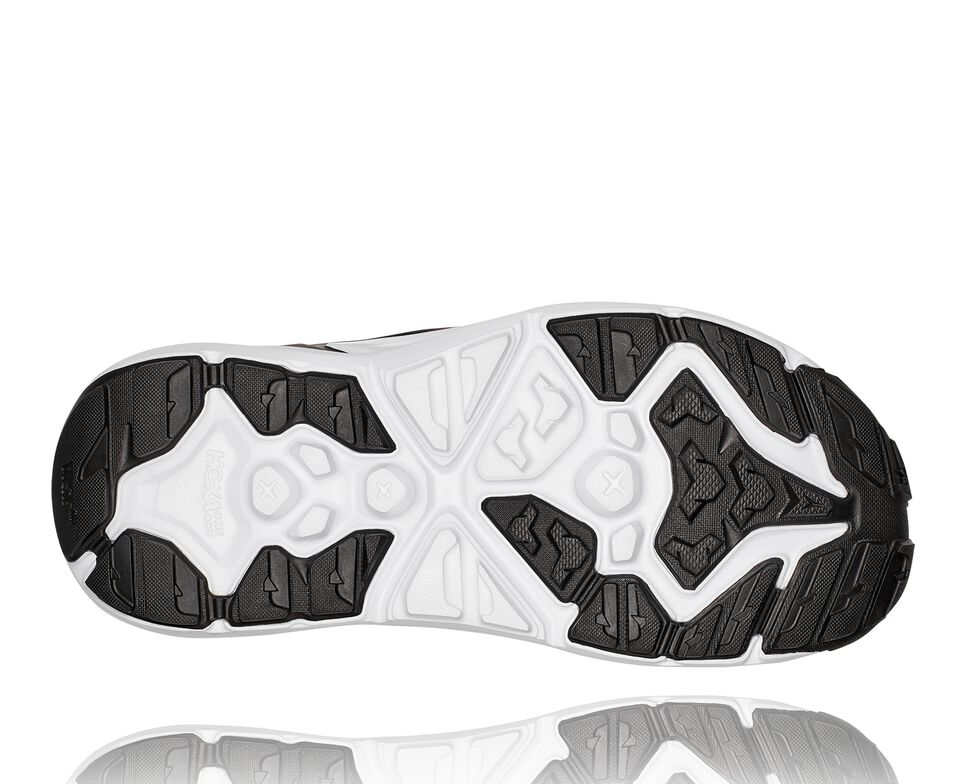 All Gender Hoka One One Hopara Hiking Sandals Black / White | ZKASWB419