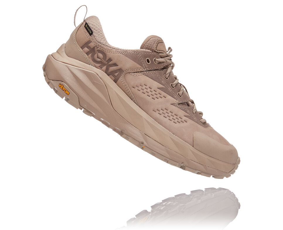 All Gender Hoka One One Kaha Low GORE-TEX Hiking Shoes Simply Taupe / Bungee Cord | KOHBAQ713