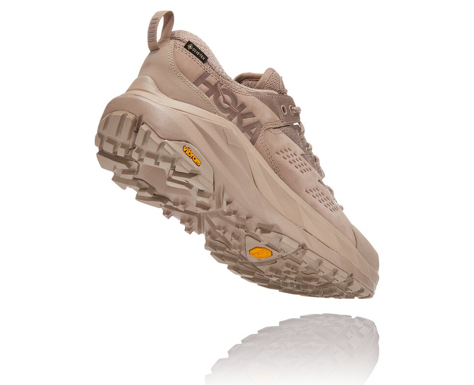 All Gender Hoka One One Kaha Low GORE-TEX Hiking Shoes Simply Taupe / Bungee Cord | KOHBAQ713