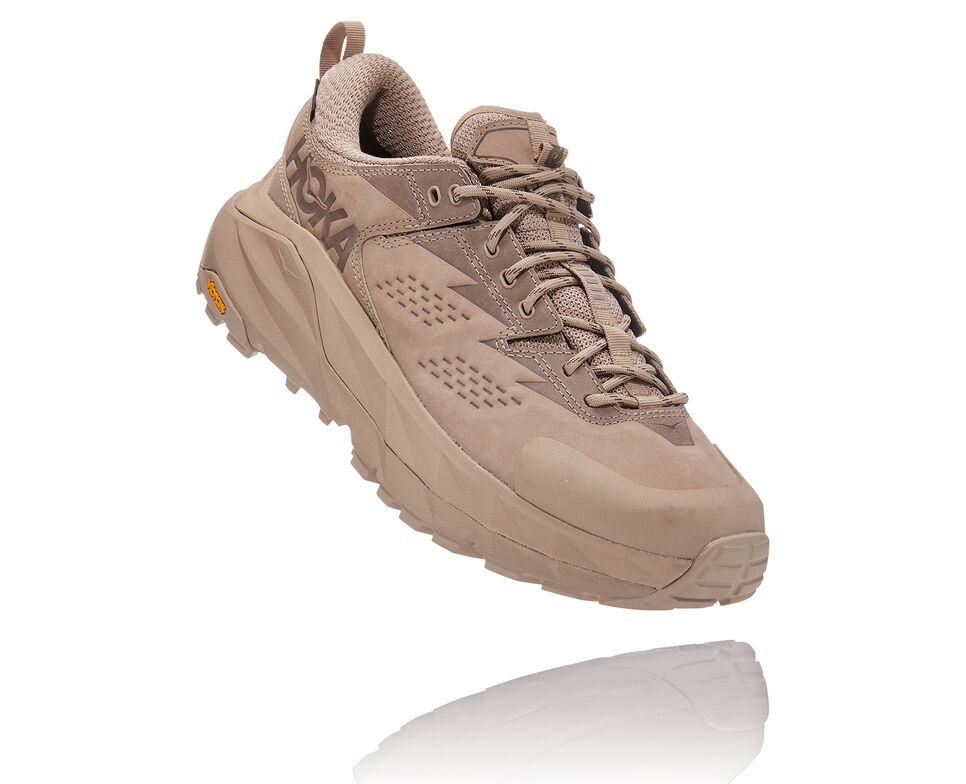 All Gender Hoka One One Kaha Low GORE-TEX Hiking Shoes Simply Taupe / Bungee Cord | KOHBAQ713