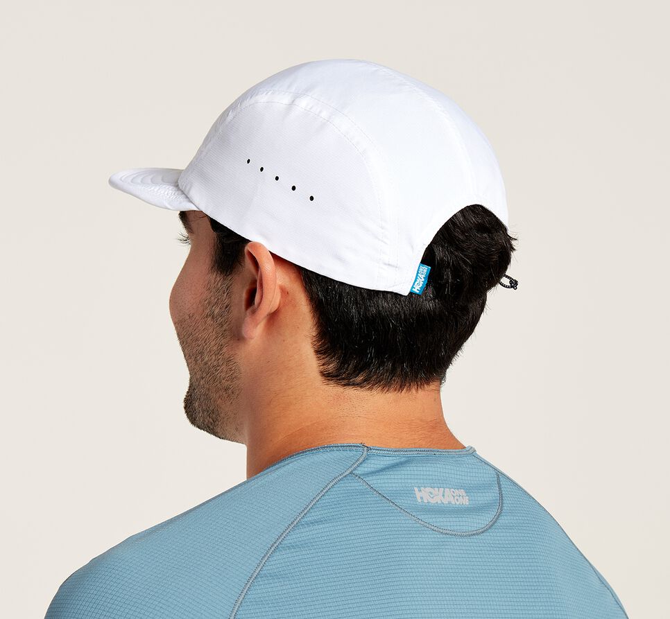 All Gender Hoka One One Packable Trail Hat White / Castlerock | AMINEH126