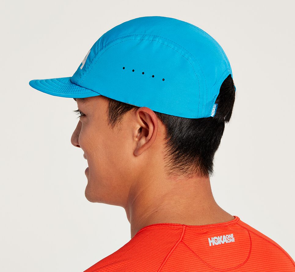 All Gender Hoka One One Packable Trail Hat Diva Blue | GZTJCB643