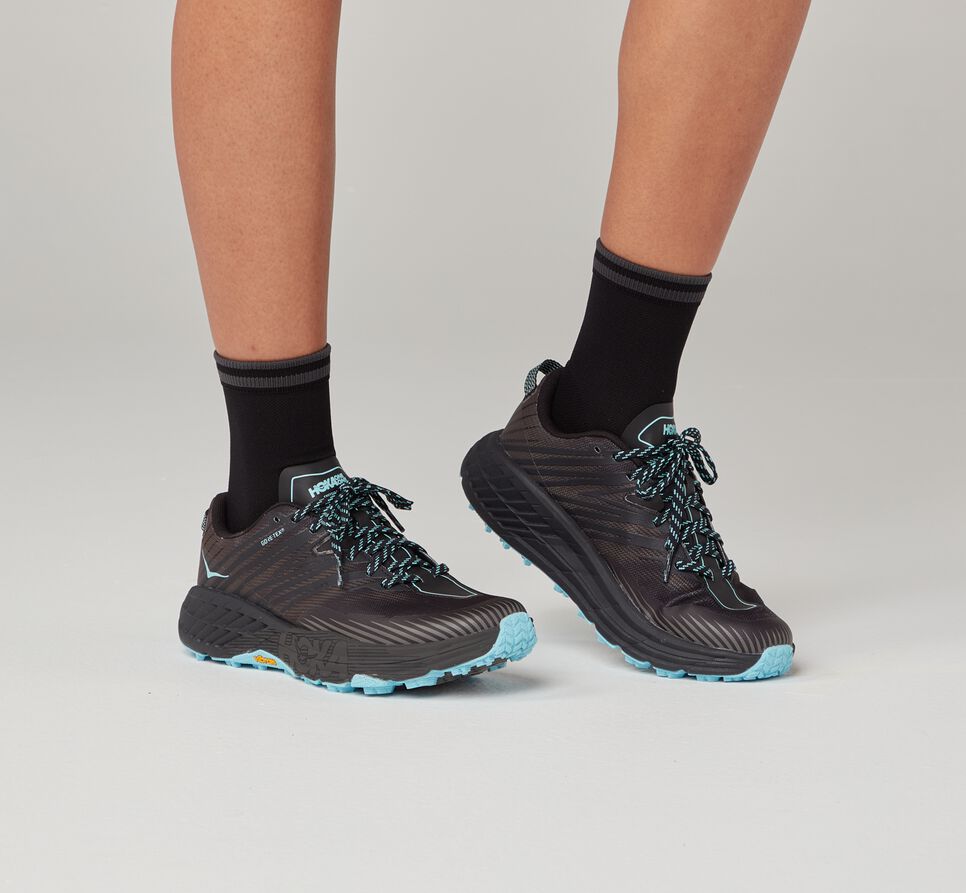 All Gender Hoka One One Performance Crew Socks Black | OMDJVU608