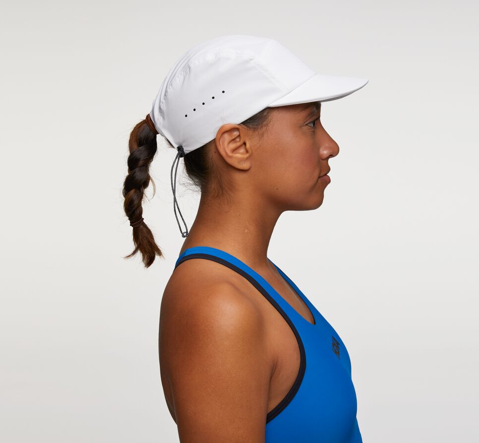 All Gender Hoka One One Performance Hat White / Diva Blue | PFABIL164