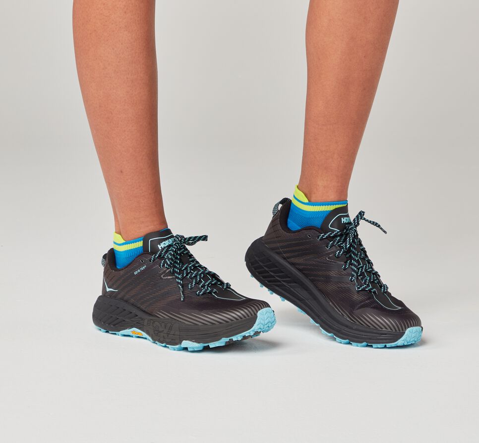 All Gender Hoka One One Performance No-Show Socks Diva Blue / Citrus | QUTGKX931