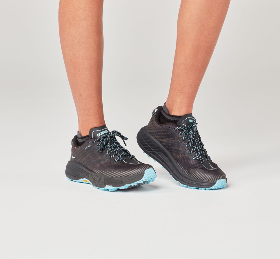 All Gender Hoka One One Performance No-Show Socks Black | YUTAFH862