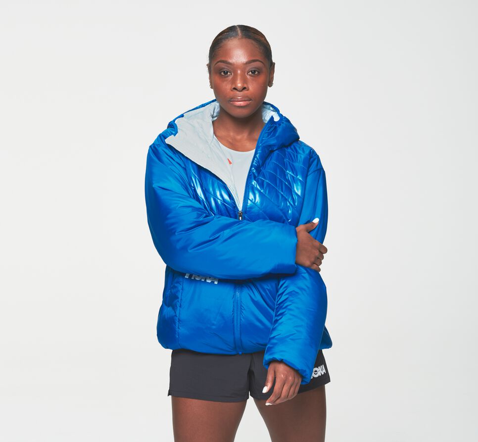 All Gender Hoka One One Puffy Jackets Imperial Blue | DAJSWZ238