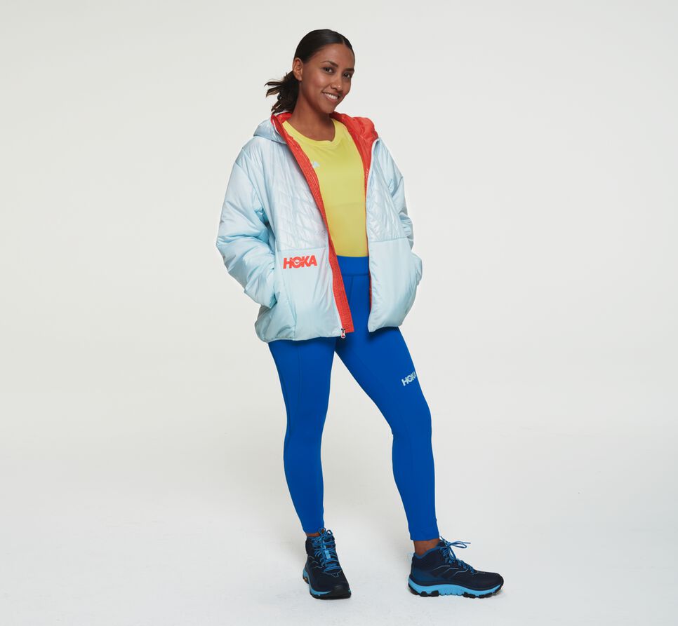 All Gender Hoka One One Puffy Jackets Wan Blue | WVLIUT905