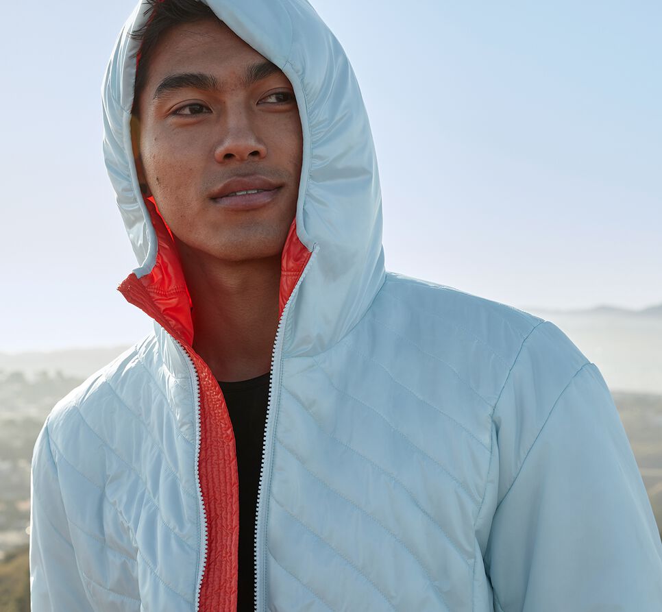 All Gender Hoka One One Puffy Jackets Wan Blue | WVLIUT905