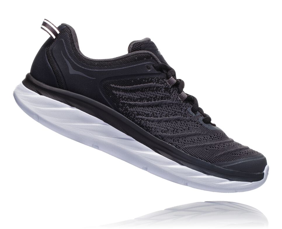 Men's Hoka One One Akasa Road Running Shoes Black / Dark Shadow | OFIMBA849