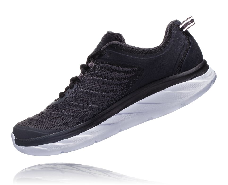 Men's Hoka One One Akasa Road Running Shoes Black / Dark Shadow | UFIGWY821