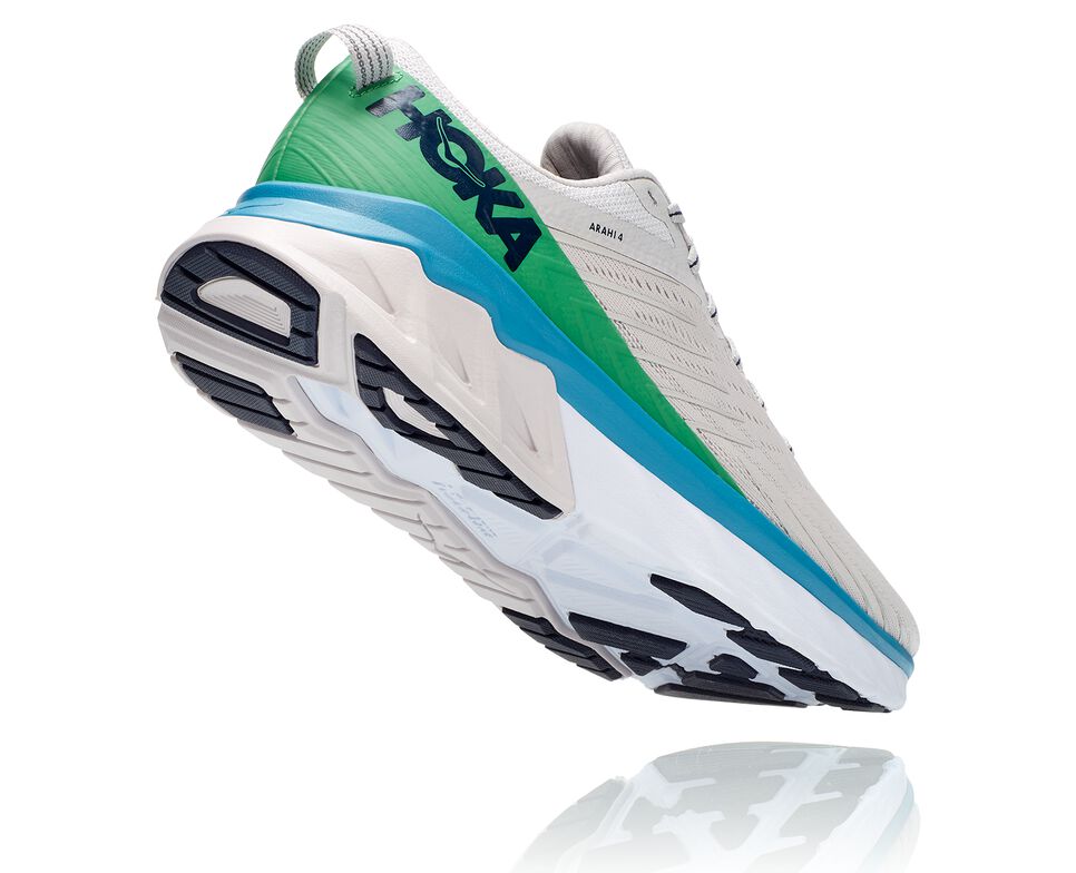 Men's Hoka One One Arahi 4 Road Running Shoes Lunar Rock / Nimbus Cloud | EVMFSC465