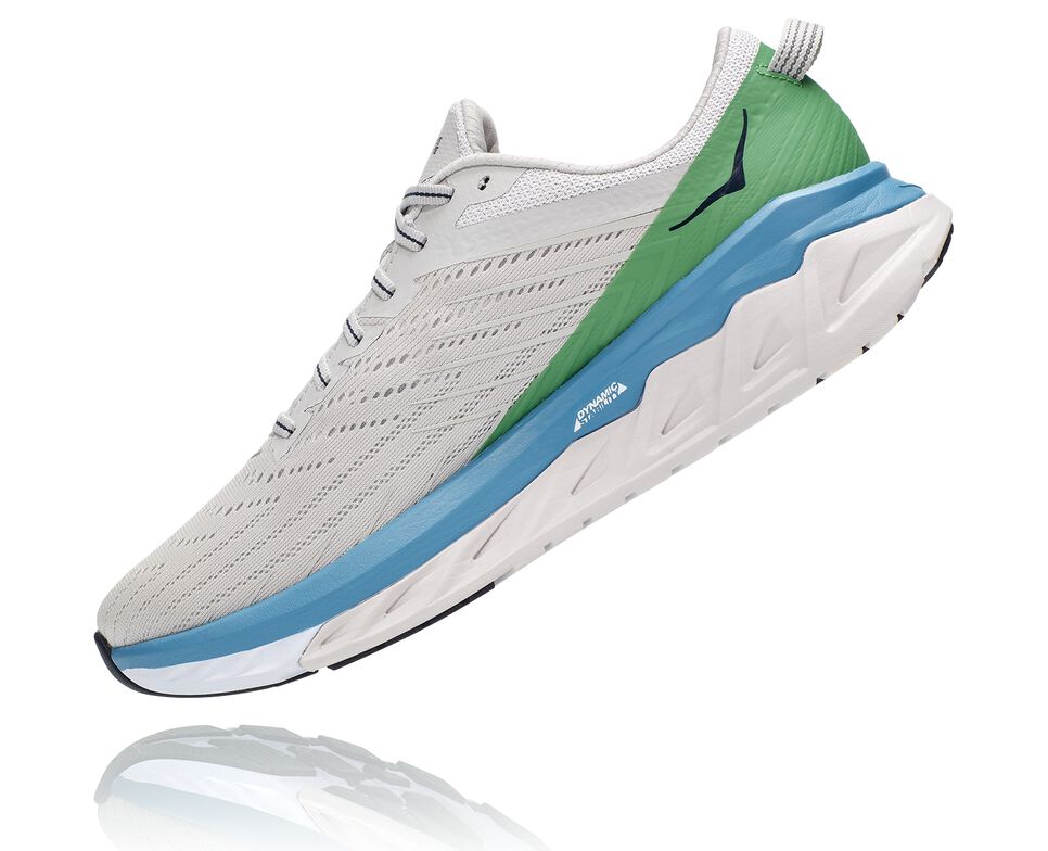 Men's Hoka One One Arahi 4 Road Running Shoes Lunar Rock / Nimbus Cloud | EVMFSC465