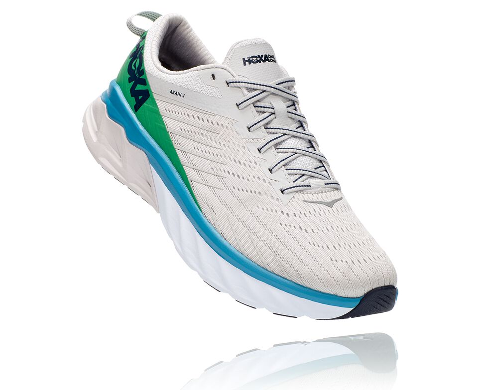 Men\'s Hoka One One Arahi 4 Road Running Shoes Lunar Rock / Nimbus Cloud | EVMFSC465