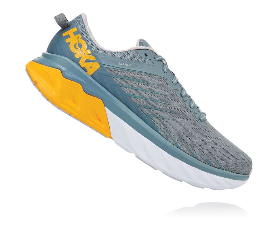 Men's Hoka One One Arahi 4 Road Running Shoes Lead / Lunar Rock | KAFSYT158